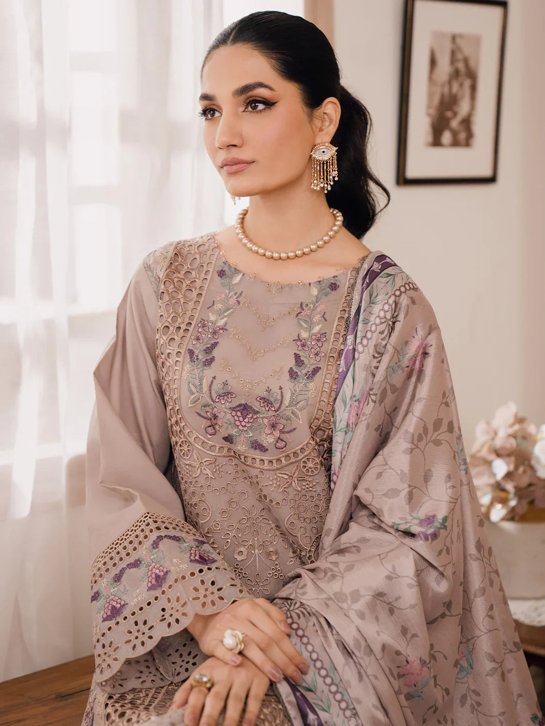 Bin Ilyas | Naqsh Luxury Lawn | Sorin - Official Bin Ilyas - Agha Fabrics UK