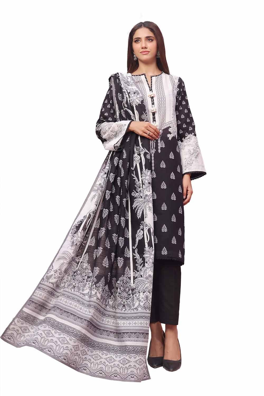Gul Ahmed | Winter Collection 24 | Khaddar Suit SD-42101 - Official Gul Ahmed - Agha Fabrics UK