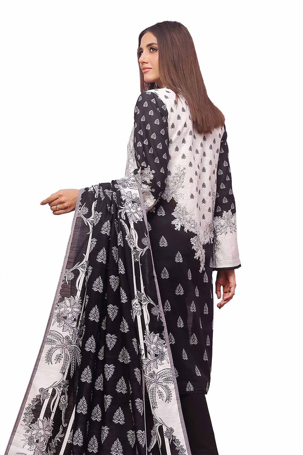Gul Ahmed | Winter Collection 24 | Khaddar Suit SD-42101 - Official Gul Ahmed - Agha Fabrics UK