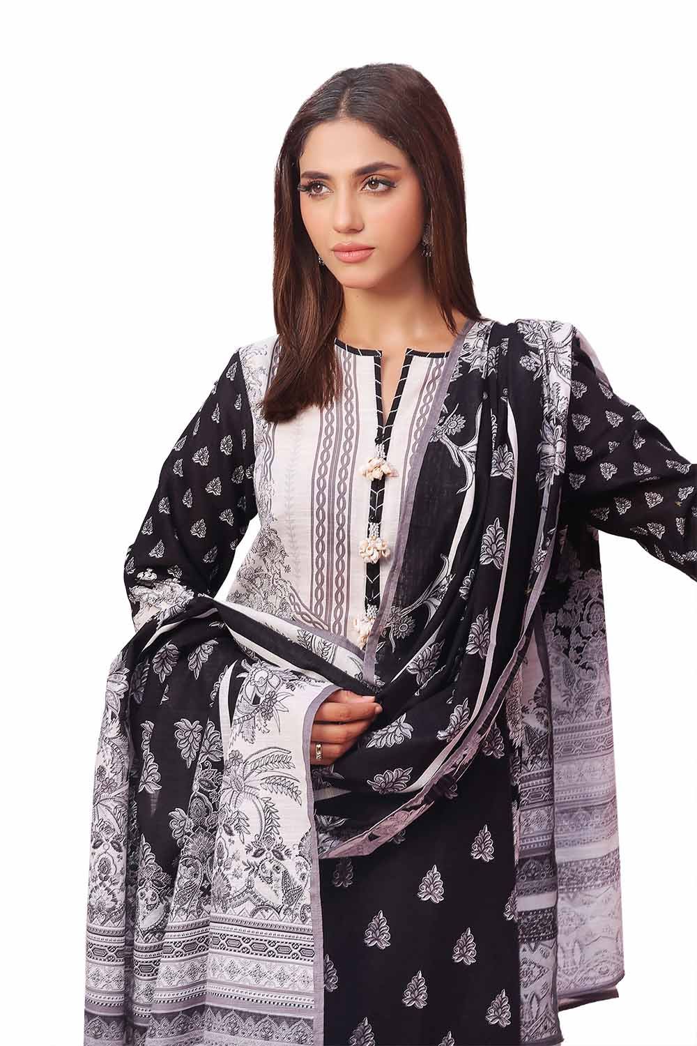 Gul Ahmed | Winter Collection 24 | Khaddar Suit SD-42101 - Official Gul Ahmed - Agha Fabrics UK