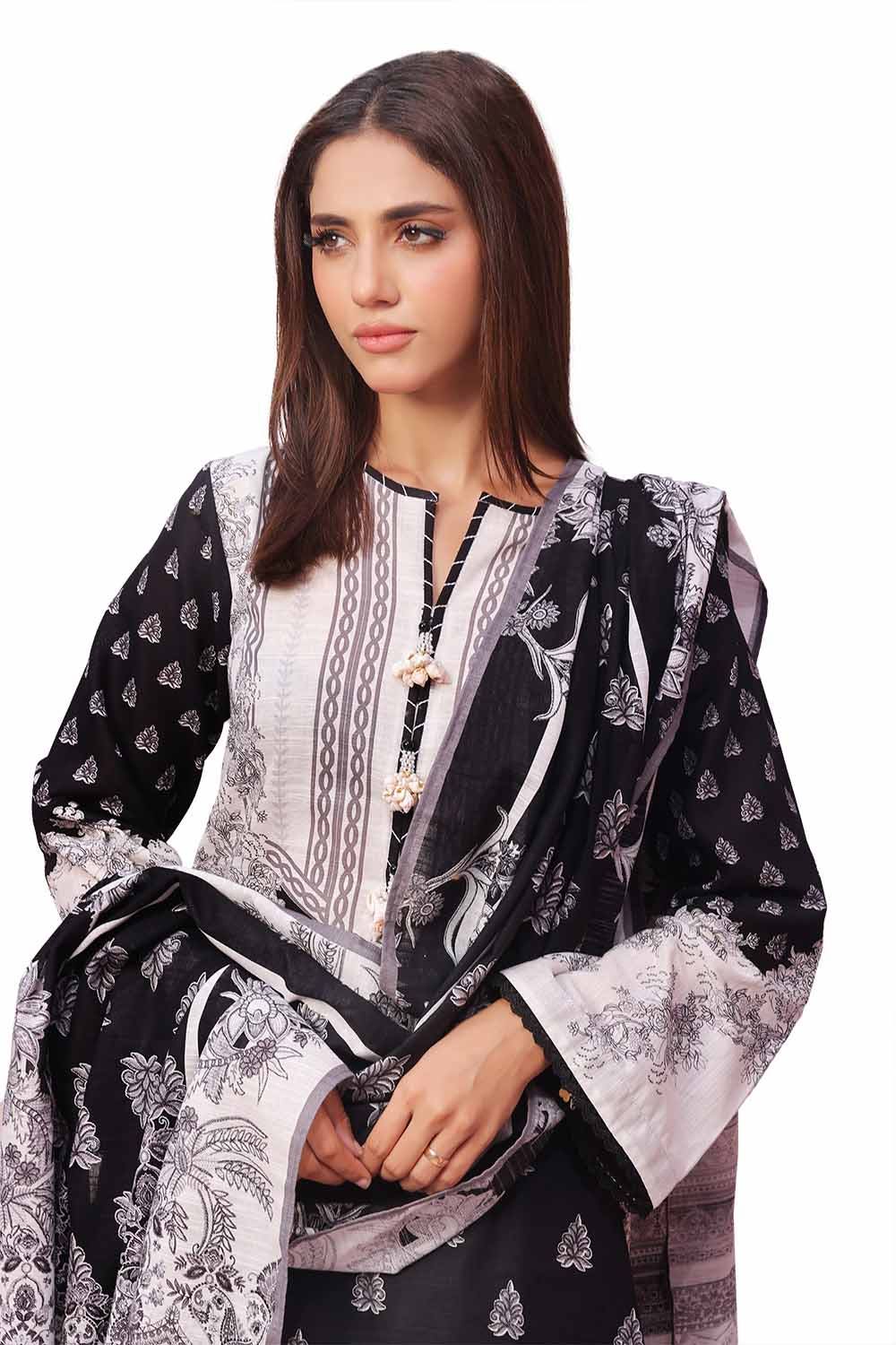 Gul Ahmed | Winter Collection 24 | Khaddar Suit SD-42101 - Official Gul Ahmed - Agha Fabrics UK