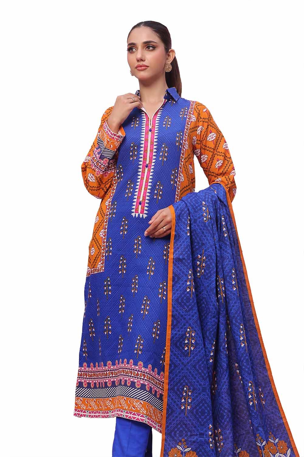 Gul Ahmed | Winter Collection 24 | Khaddar Suit SD-42113 - Official Gul Ahmed - Agha Fabrics UK