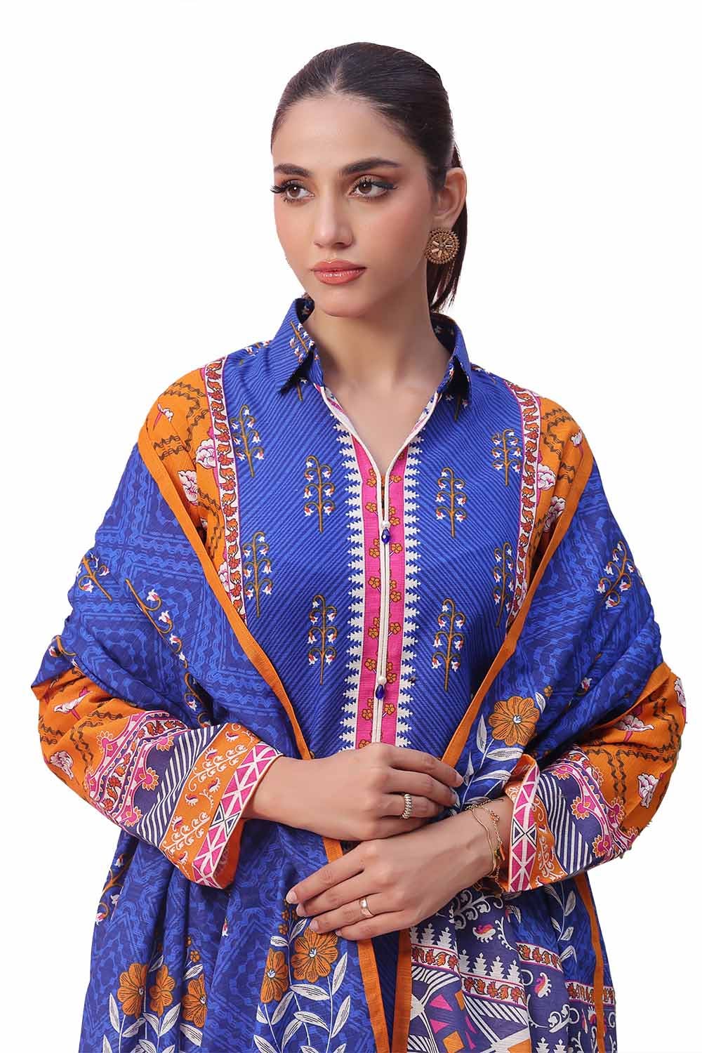 Gul Ahmed | Winter Collection 24 | Khaddar Suit SD-42113 - Official Gul Ahmed - Agha Fabrics UK