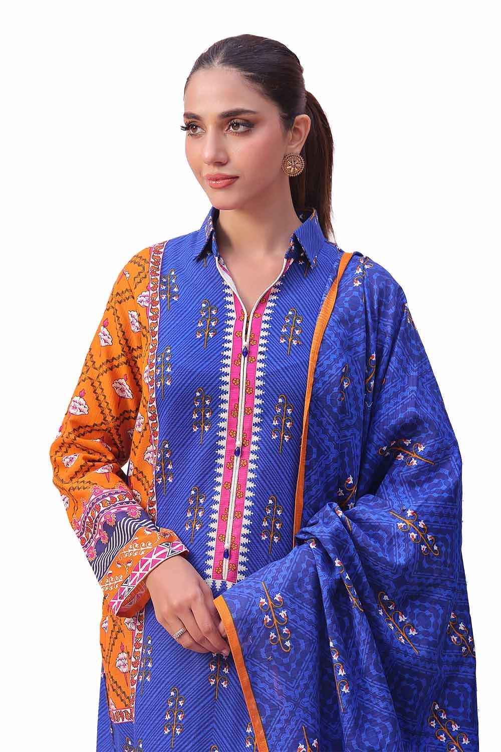 Gul Ahmed | Winter Collection 24 | Khaddar Suit SD-42113 - Official Gul Ahmed - Agha Fabrics UK