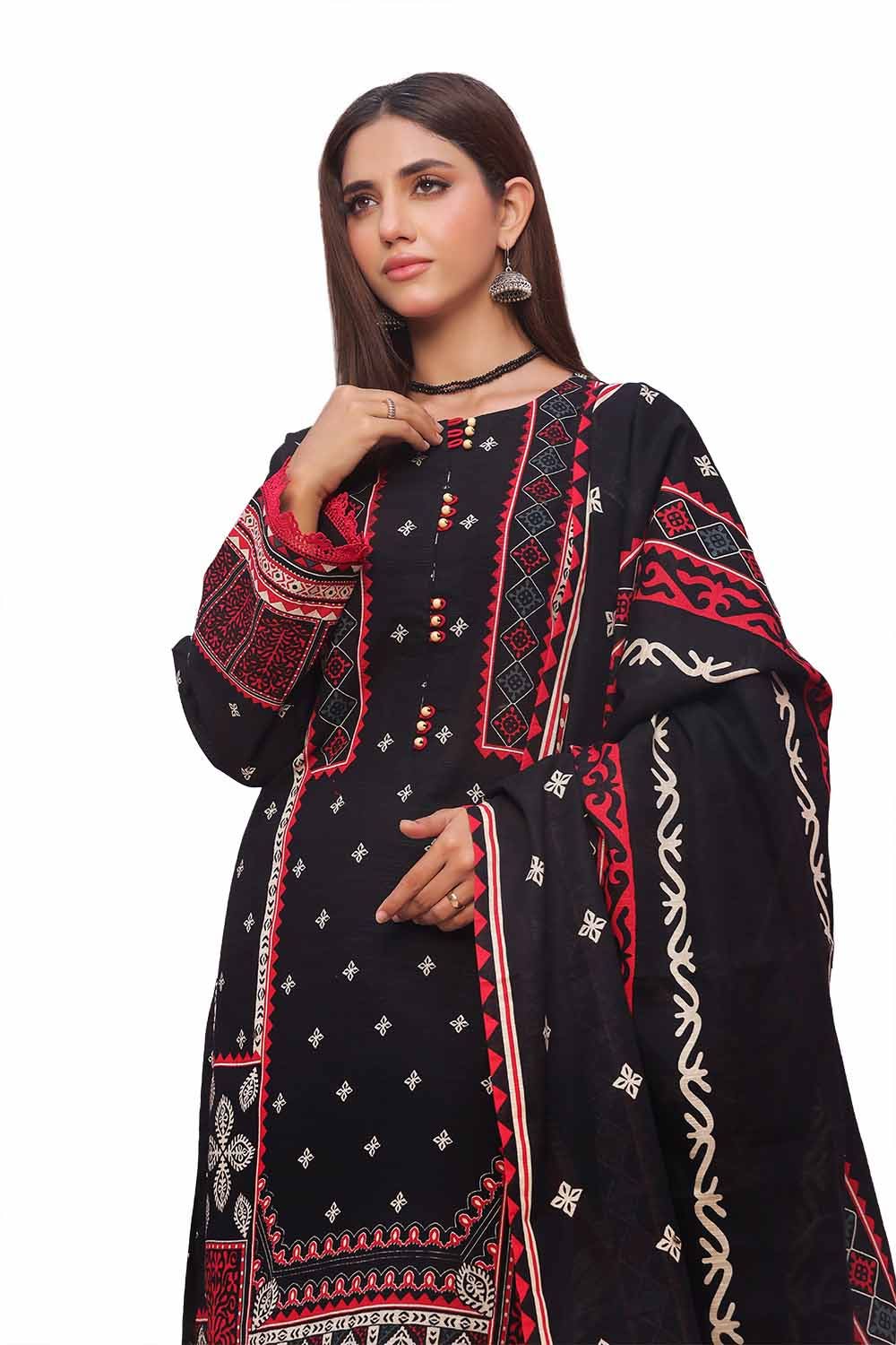 Gul Ahmed | Winter Collection 24 | Khaddar Suit SD-42119 - Official Gul Ahmed - Agha Fabrics UK