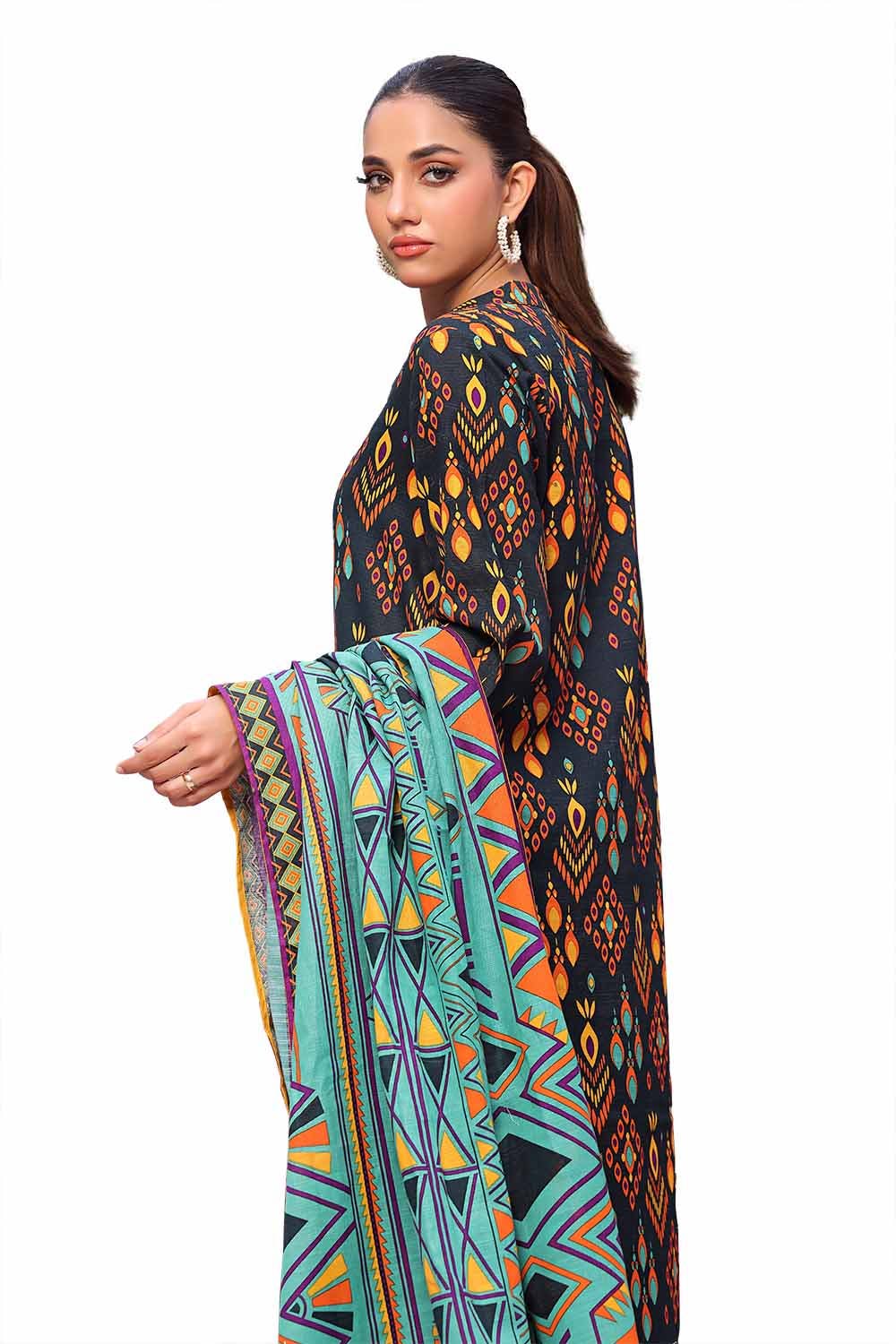 Gul Ahmed | Winter Collection 24 | Khaddar Suit SD-42132 - Official Gul Ahmed - Agha Fabrics UK