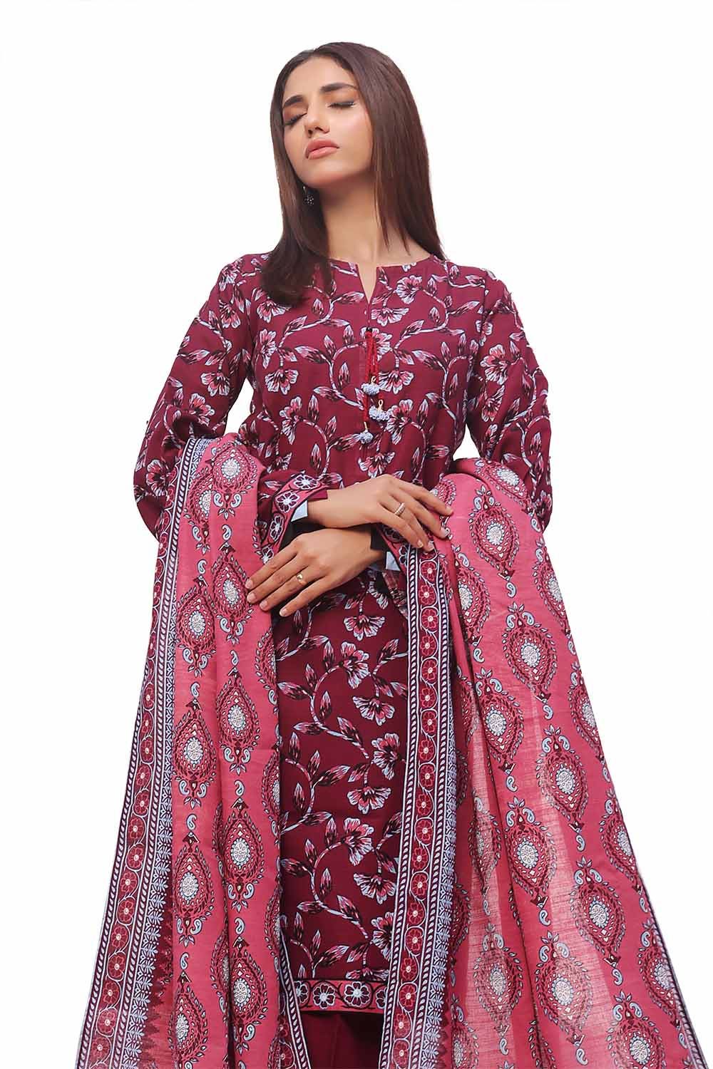 Gul Ahmed | Winter Collection 24 | Khaddar Suit SD-42133 - Official Gul Ahmed - Agha Fabrics UK