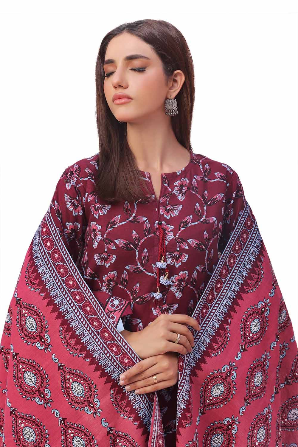 Gul Ahmed | Winter Collection 24 | Khaddar Suit SD-42133 - Official Gul Ahmed - Agha Fabrics UK