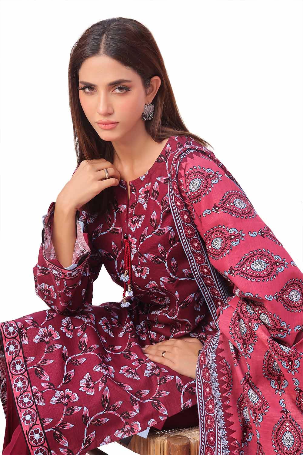 Gul Ahmed | Winter Collection 24 | Khaddar Suit SD-42133 - Official Gul Ahmed - Agha Fabrics UK