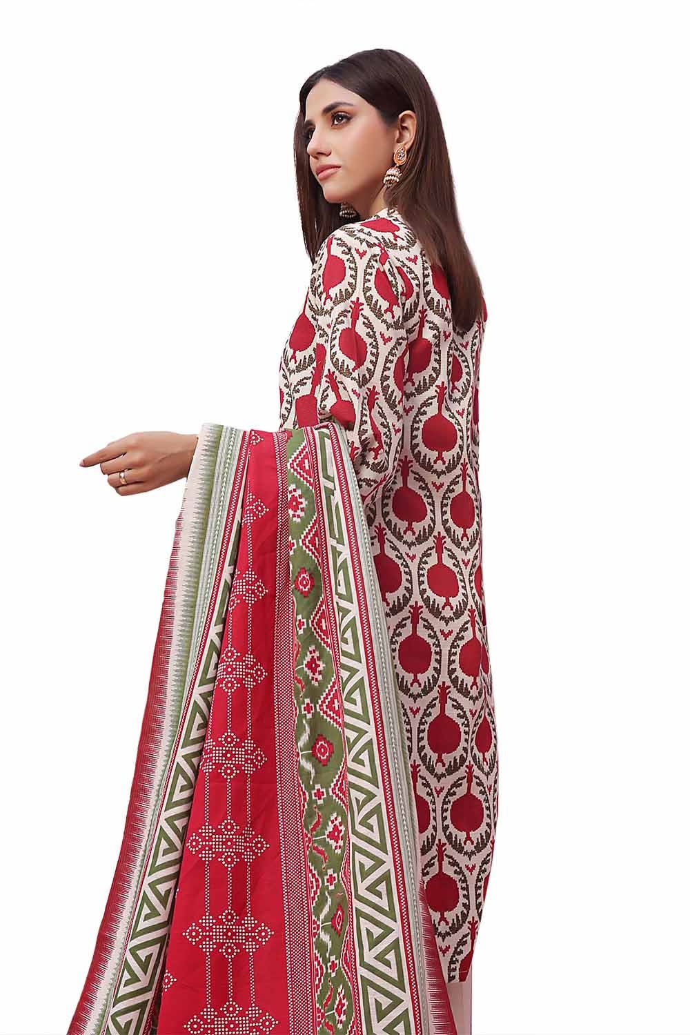 Gul Ahmed | Winter Collection 24 | Khaddar Suit SD-42140 - Official Gul Ahmed - Agha Fabrics UK