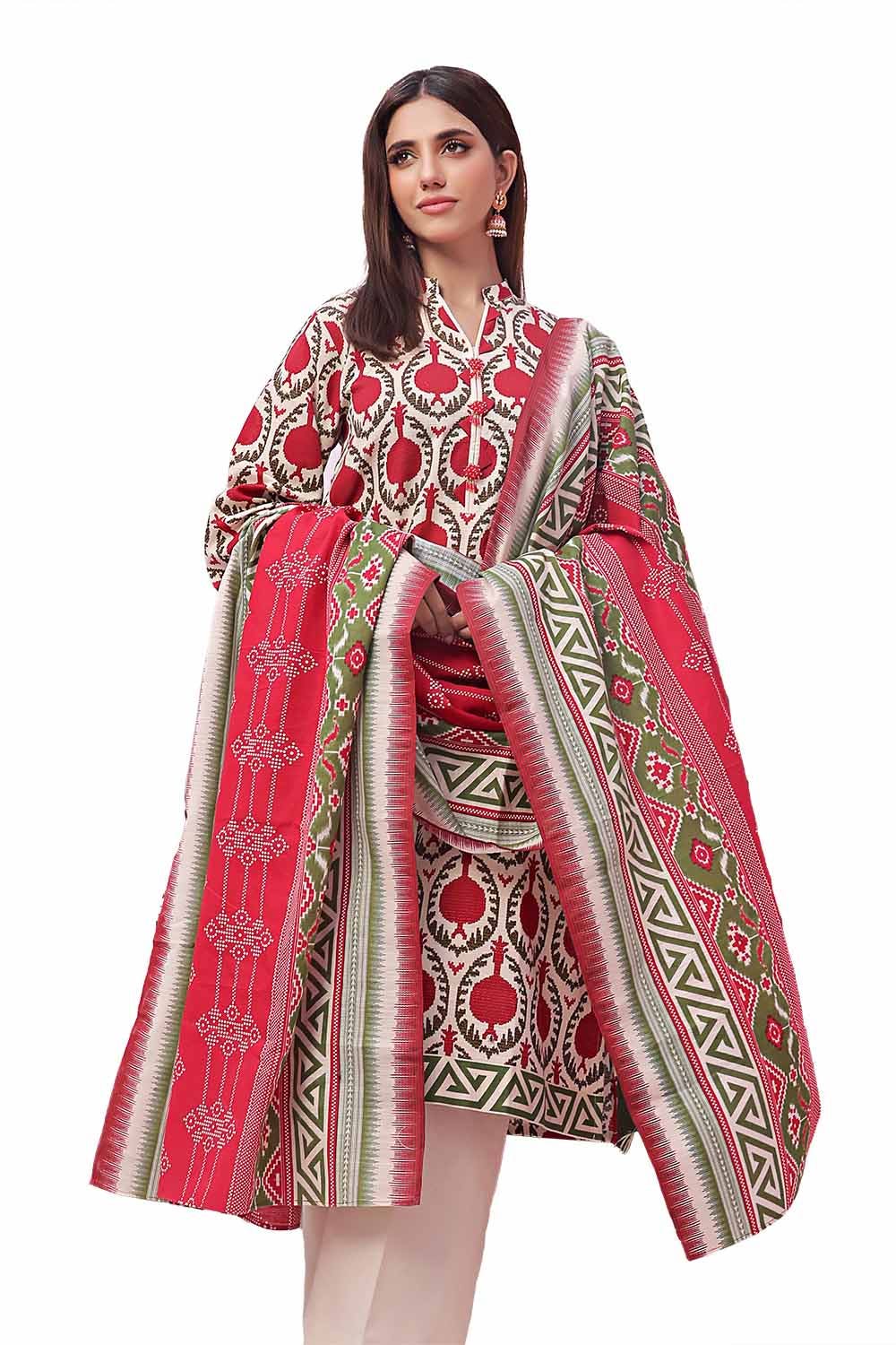 Gul Ahmed | Winter Collection 24 | Khaddar Suit SD-42140 - Official Gul Ahmed - Agha Fabrics UK