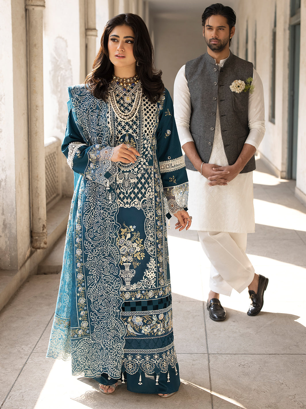 Mahnur | Mahrukh Luxury Lawn 24 | SERENE - Official Mahnur - Agha Fabrics UK