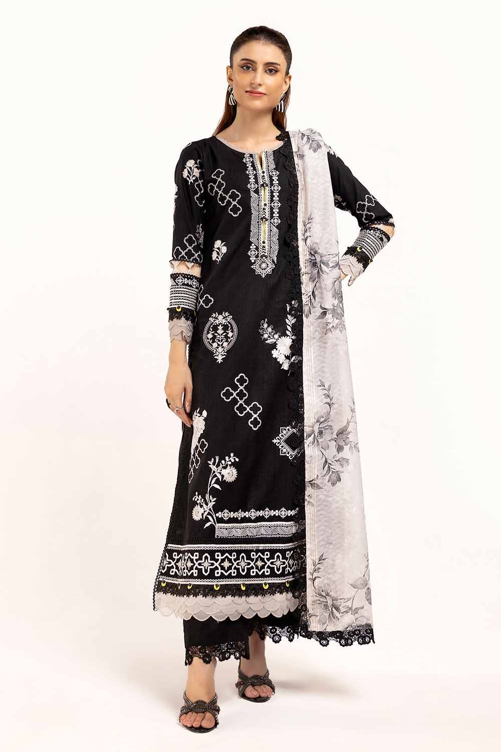 Gul Ahmed | Winter Collection 24 | Zari Jacquard Dupatta ST-42010 - Official Gul Ahmed - Agha Fabrics UK