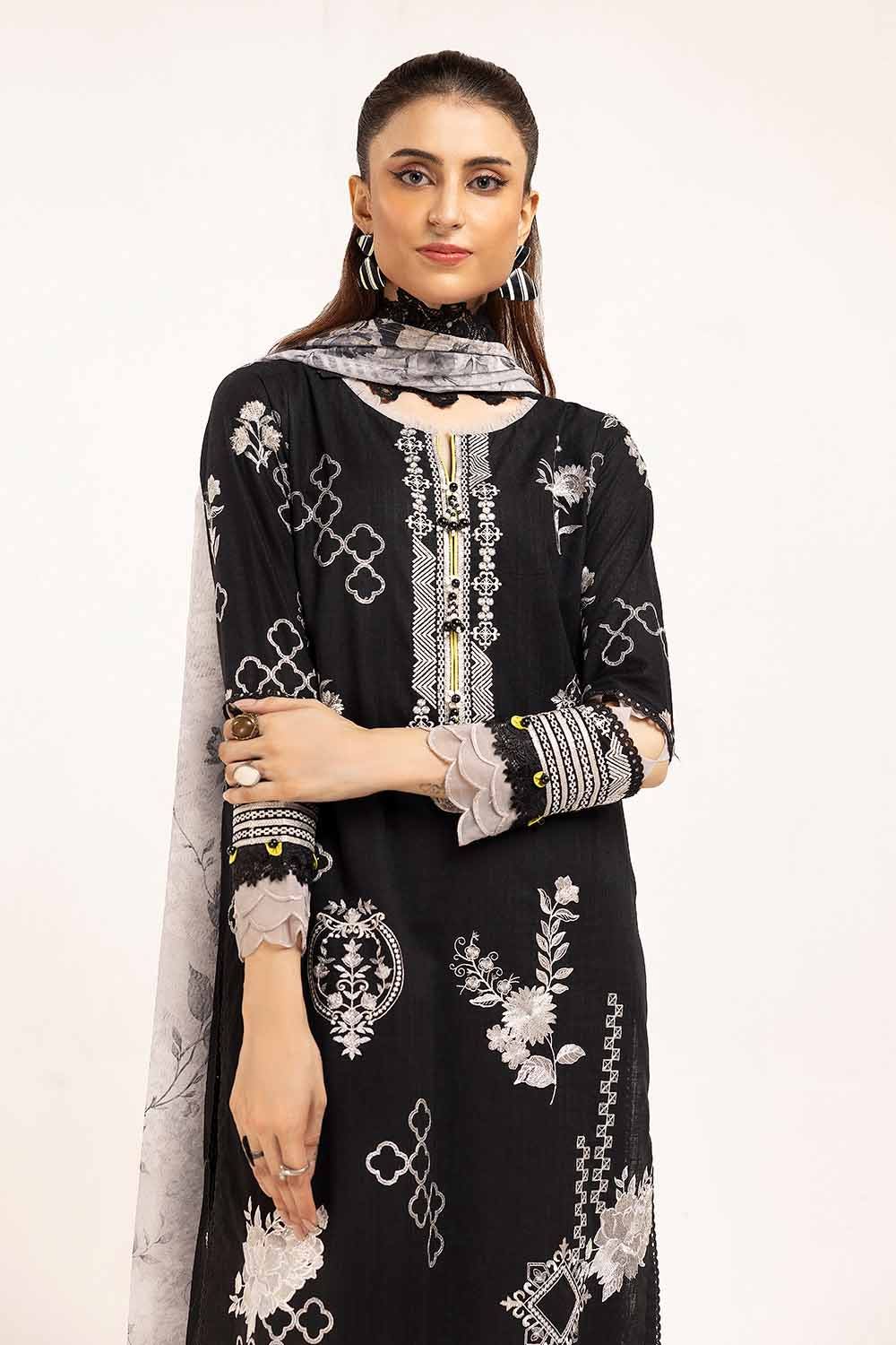 Gul Ahmed | Winter Collection 24 | Zari Jacquard Dupatta ST-42010 - Official Gul Ahmed - Agha Fabrics UK