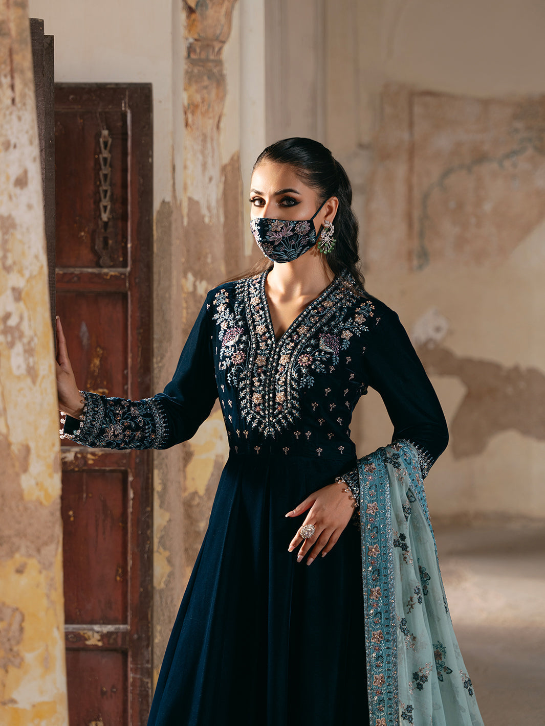 Flossie | Siara Velvet Formals | V-101 - Official Flossie - Agha Fabrics UK