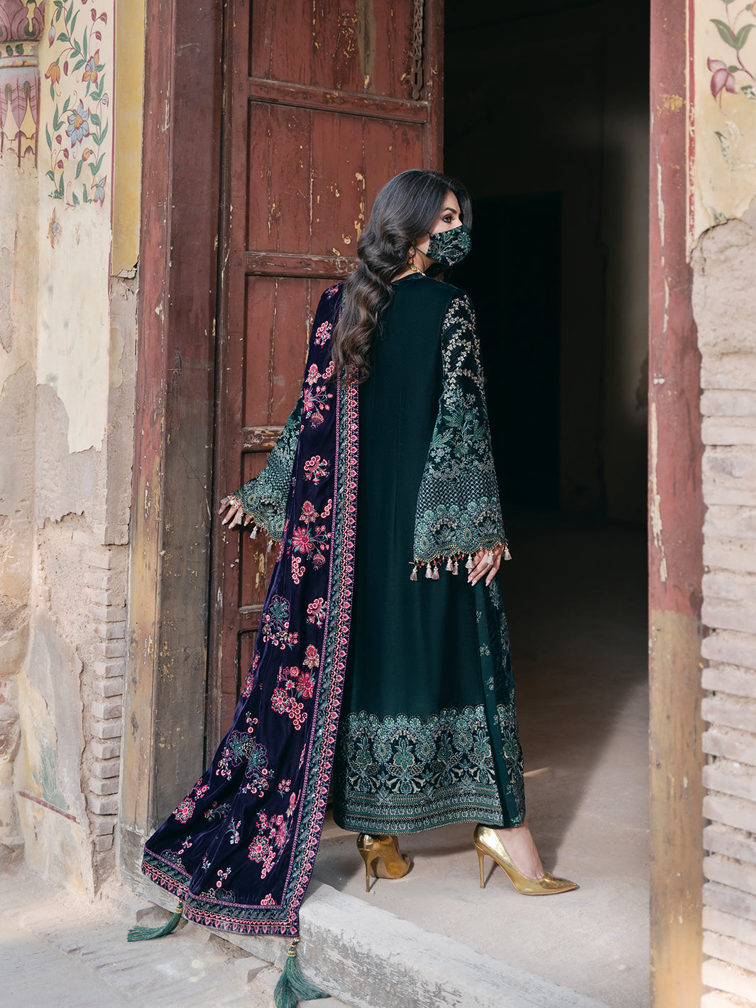 Flossie | Siara Velvet Formals | V-102 - A - Official Flossie - Agha Fabrics UK