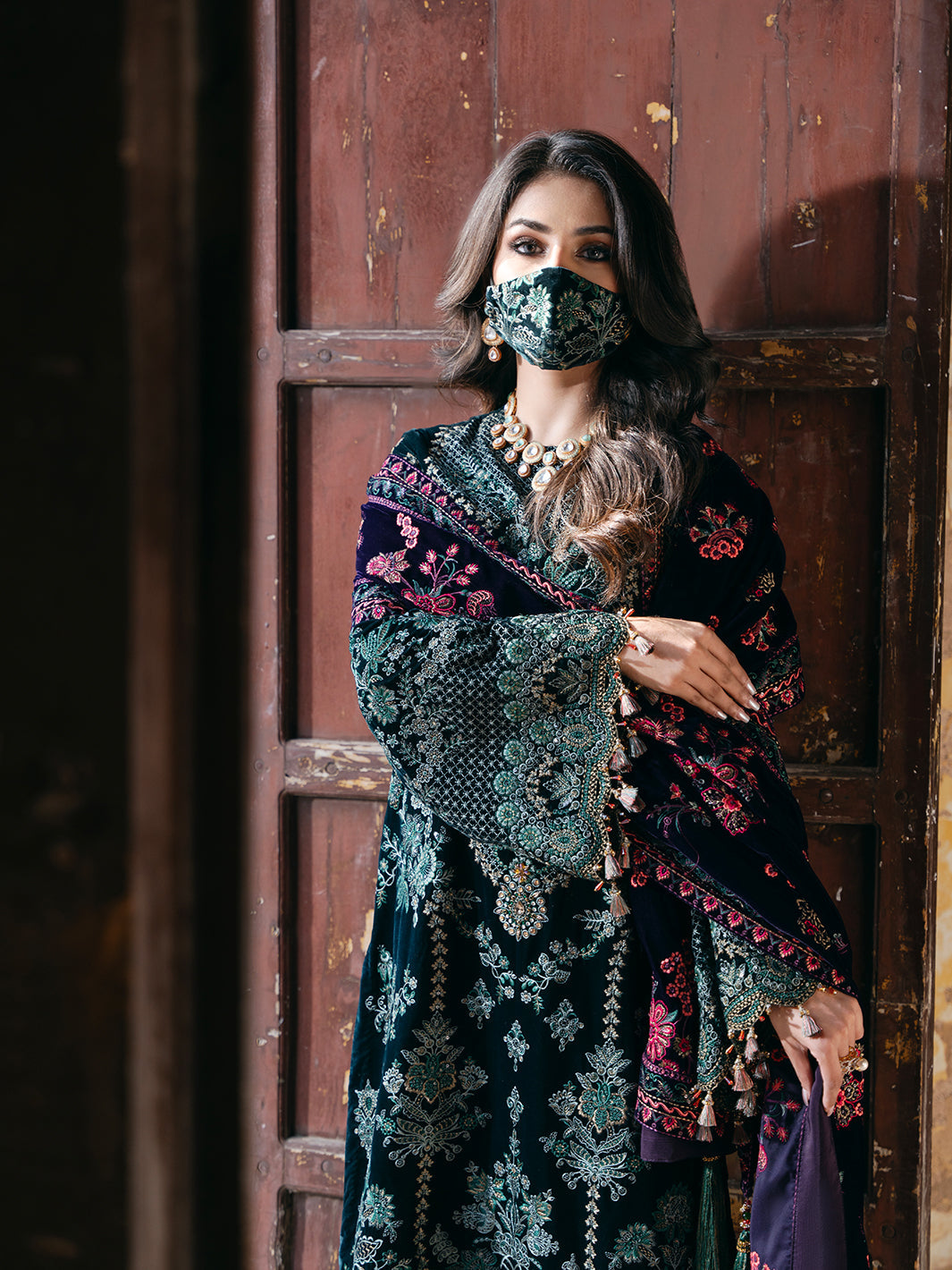 Flossie | Siara Velvet Formals | V-102 - A - Official Flossie - Agha Fabrics UK