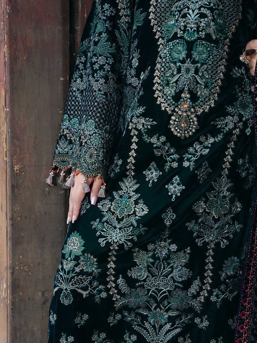 Flossie | Siara Velvet Formals | V-102 - A - Official Flossie - Agha Fabrics UK