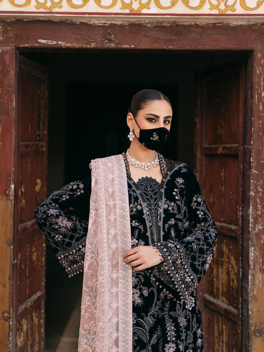 Flossie | Siara Velvet Formals | V-103 - A - Official Flossie - Agha Fabrics UK