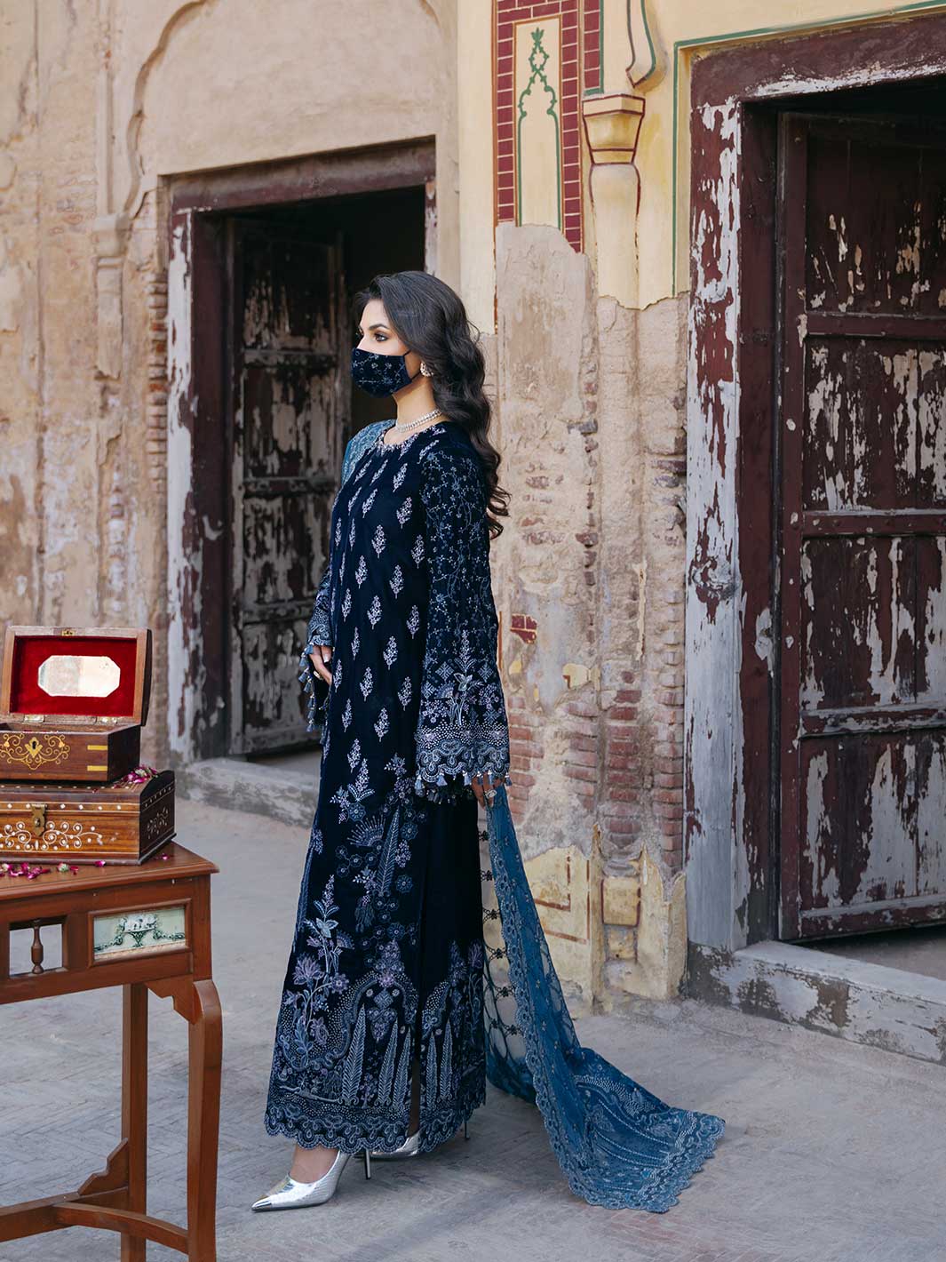 Flossie | Siara Velvet Formals | V-105 - A - Official Flossie - Agha Fabrics UK