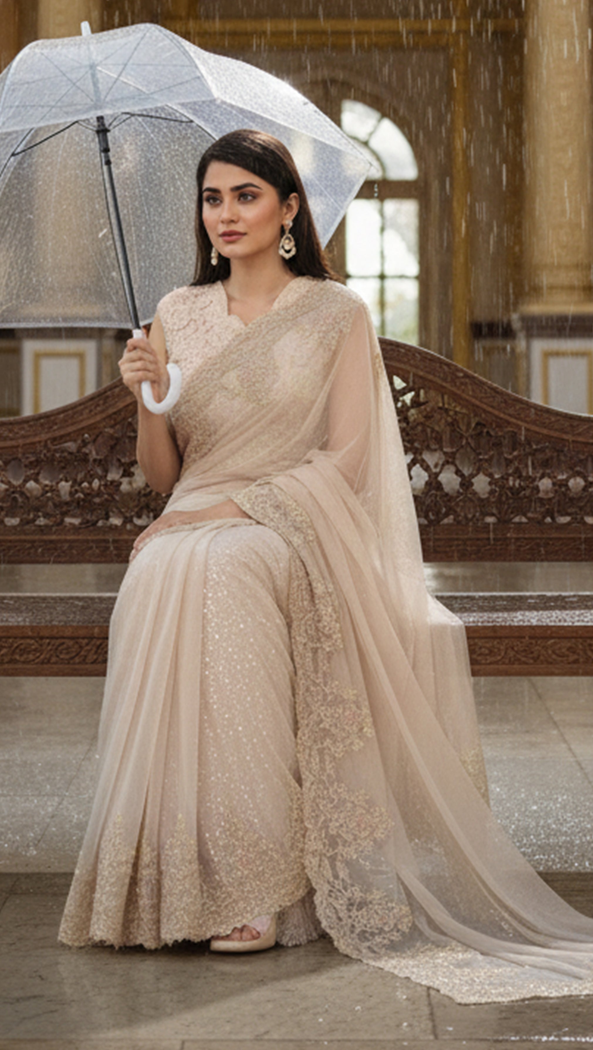 Threads and Motifs | Formal Dresses 25 | Net Embroidered Saree