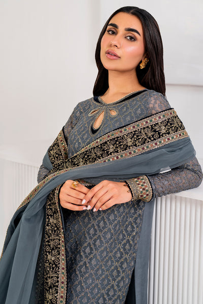 Jazmin | Formals Collection | CHIFFON UC-3058 - Official Jazmin - Agha Fabrics UK