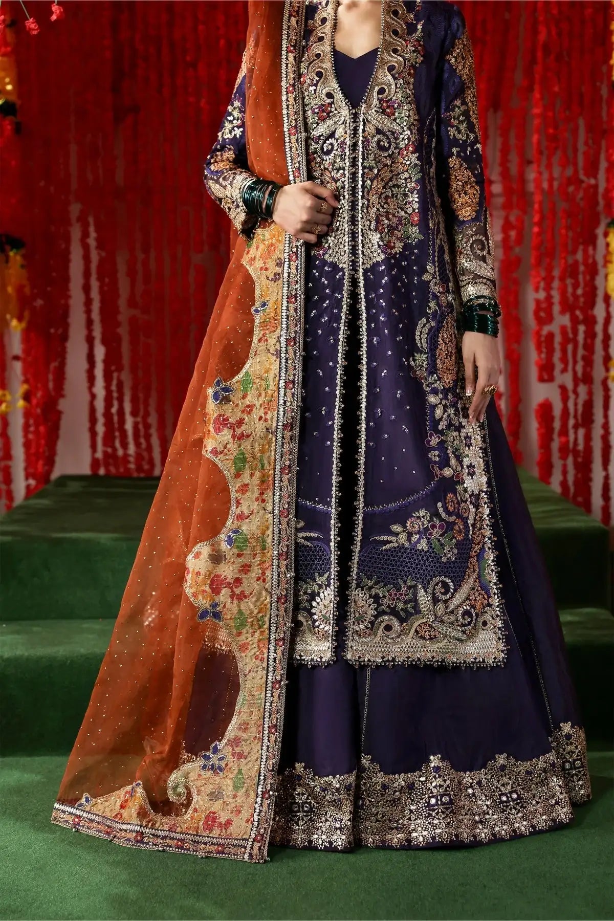 Afrozeh | Shehnai Wedding Formals 25 | Gulnaar - Official Afrozeh - Agha Fabrics UK