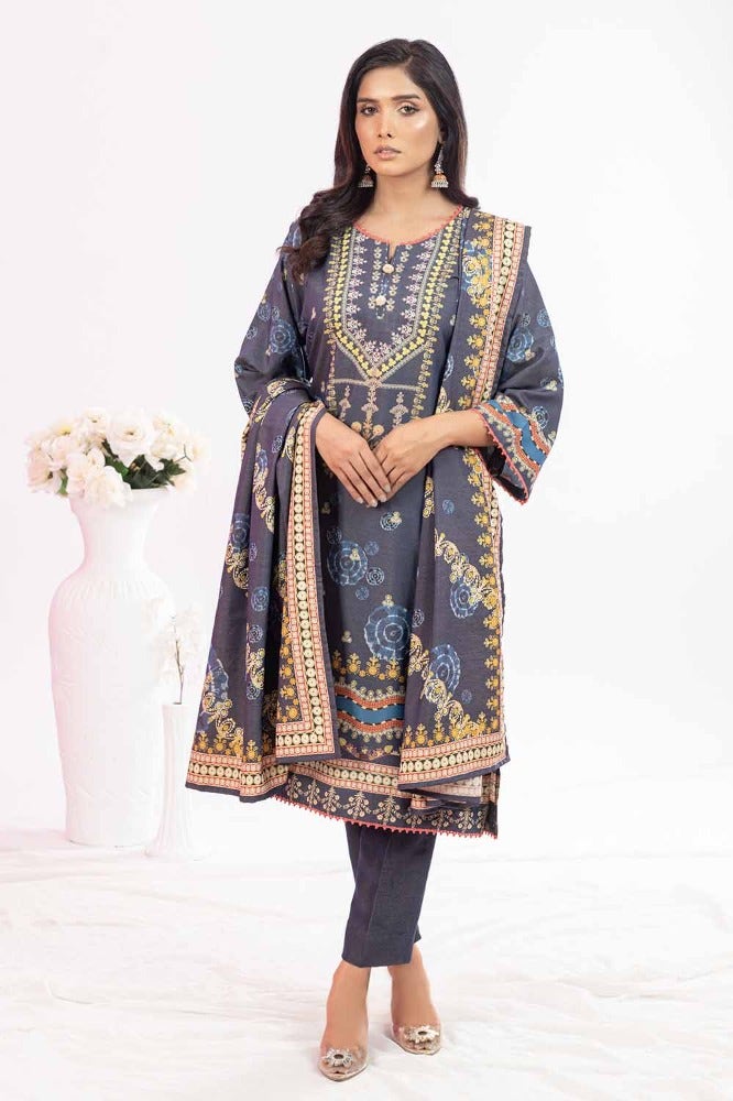 Gul Ahmed | Winter Collection 24 | Suit WNS-32213 A - Official Gul Ahmed - Agha Fabrics UK