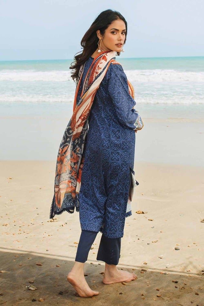 Gul Ahmed | Winter Collection 24 | Cotton Net Dupatta CD-32008 - Official Gul Ahmed - Agha Fabrics UK