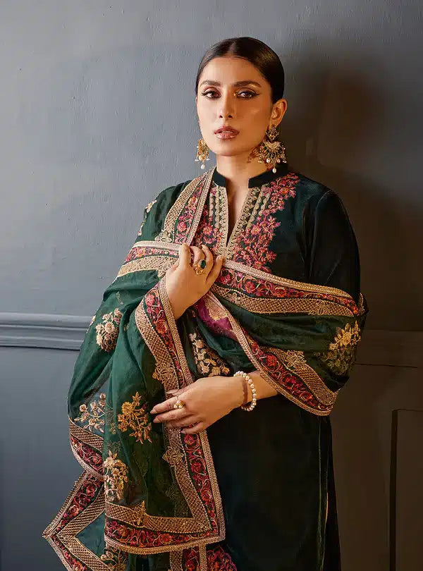Zainab Chottani | Luxury Velvet Collection 23 | Zelena - Official Zainab Chottani - Agha Fabrics UK