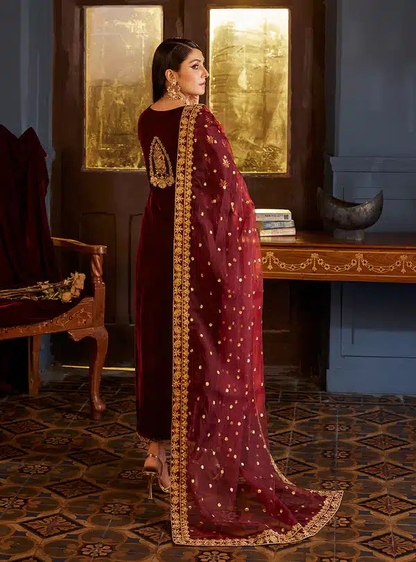 Zainab Chottani | Luxury Velvet Collection 23 | Ziba - Official Zainab Chottani - Agha Fabrics UK