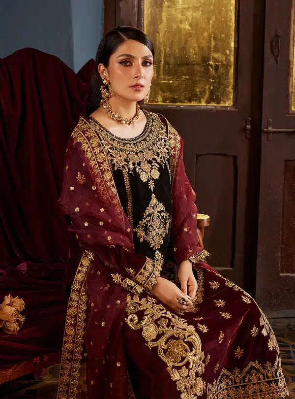 Zainab Chottani | Luxury Velvet Collection 23 | Ziba - Official Zainab Chottani - Agha Fabrics UK