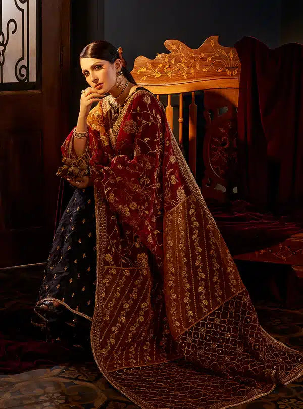 Zainab Chottani | Luxury Velvet Collection 23 | Mehr Mah - Official Zainab Chottani - Agha Fabrics UK